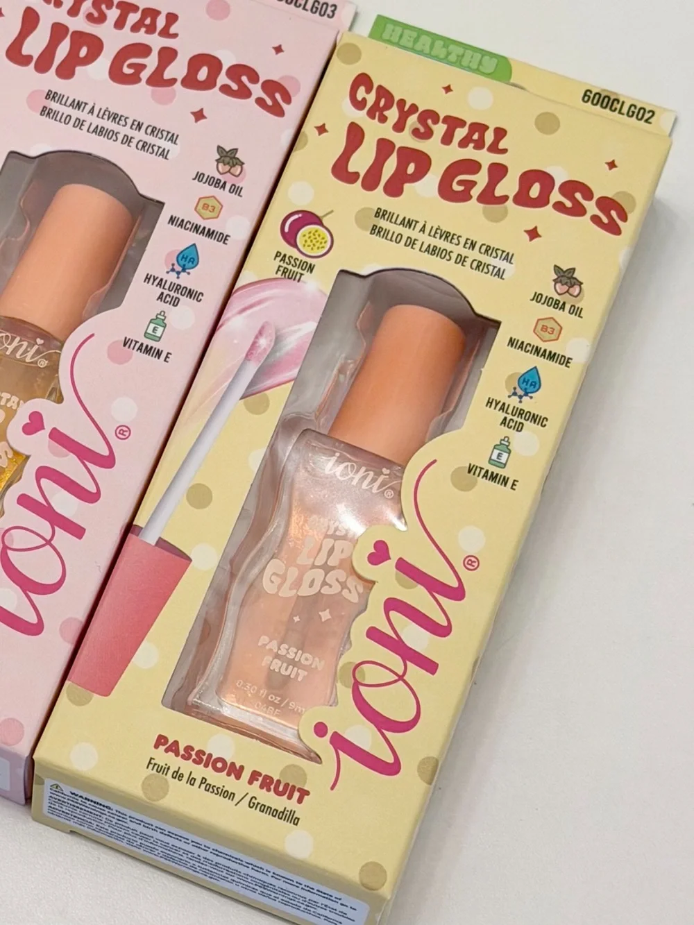(Yellow Packaged) ioni PASSIONFRUIT Crystal Lip Gloss